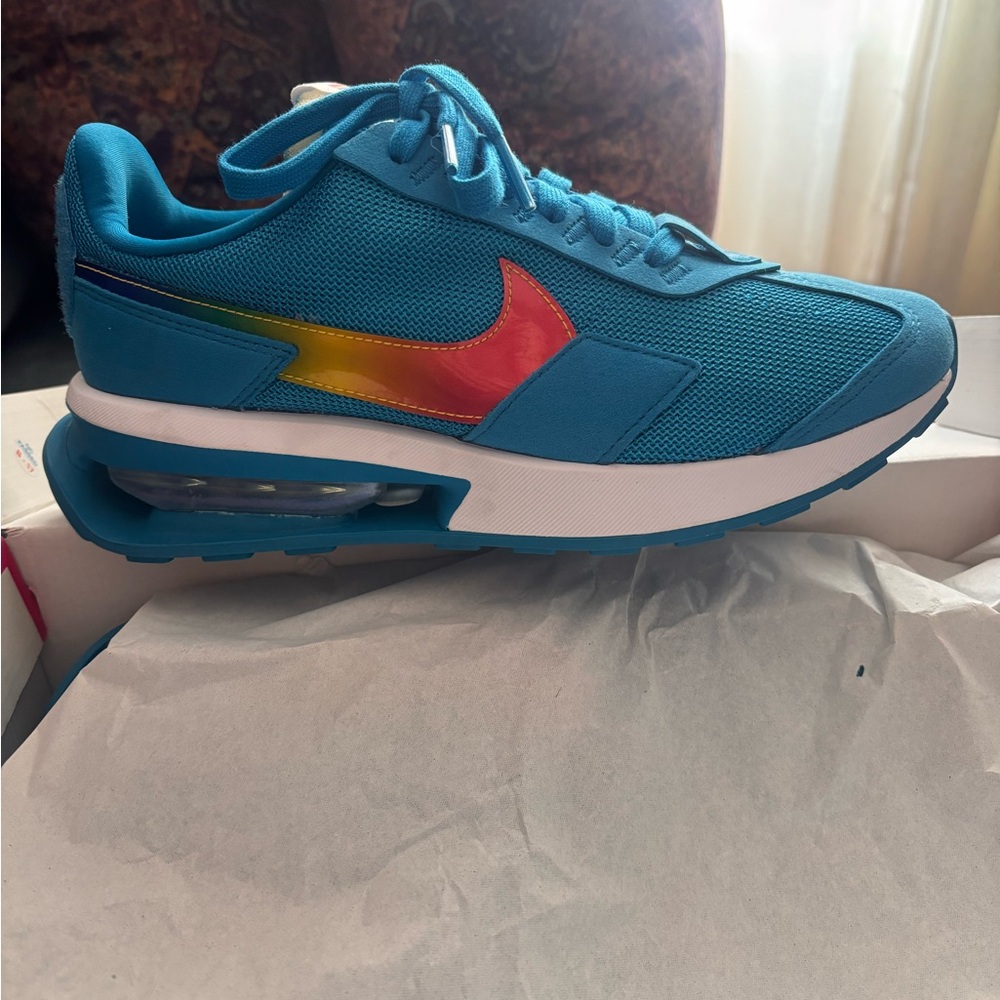 Nike Air Max Pre-Day Neptune Blue with Multicolor Swoosh